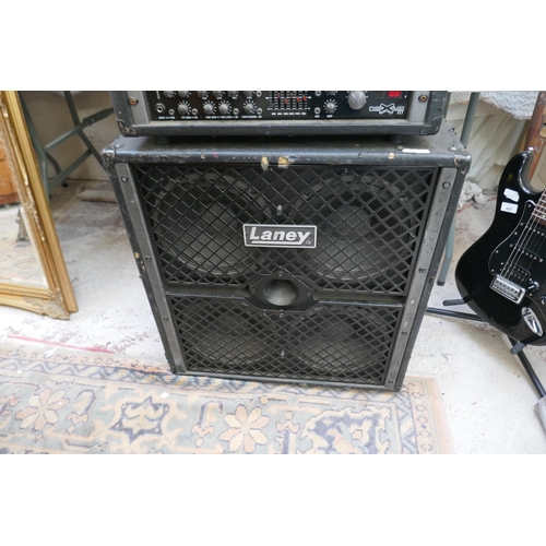 484 - Laney 'Nexus Fet' Bass head 650 watt tube together with a Laney 4 x 10 cabinet