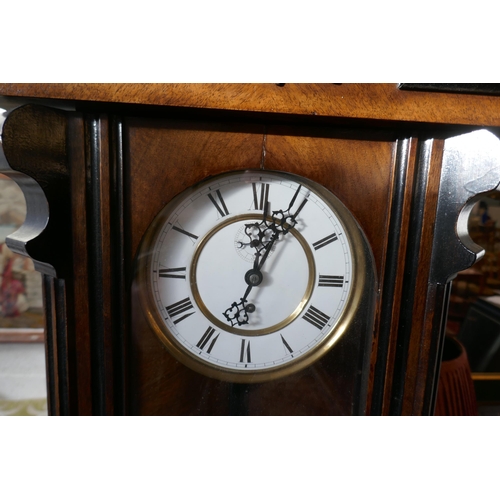 493 - Victorian wall clock - German mechanism