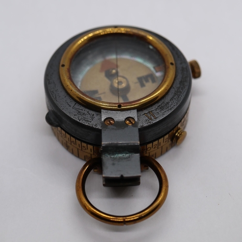 93 - WW1 officers compass with leather case