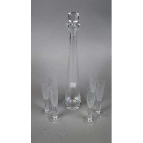 134 - Vodka decanter & glass set