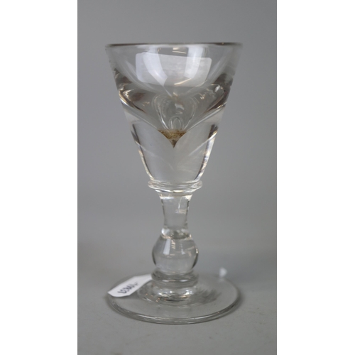 146 - Georgian toastmasters glass circa 1720