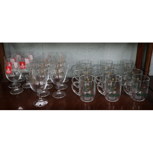 186 - Collection of Staropramen pint glasses