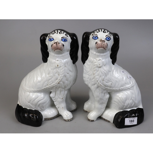 193 - Pair of Staffordshire dogs