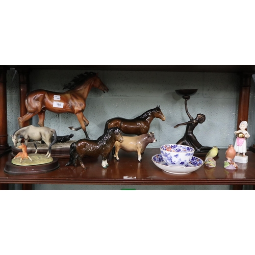 195 - Collection of ceramics to include Beswick, Royal Worcester etc some A/F