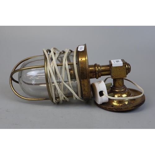 198 - Nautical brass wall lamp