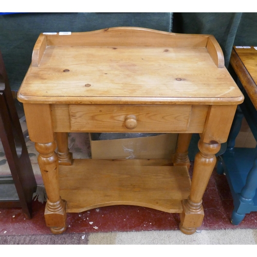 249 - Pine side table with drawer