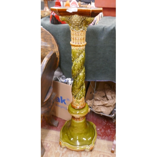 262 - Doulton ceramic torchiere - Approx height: 91cm