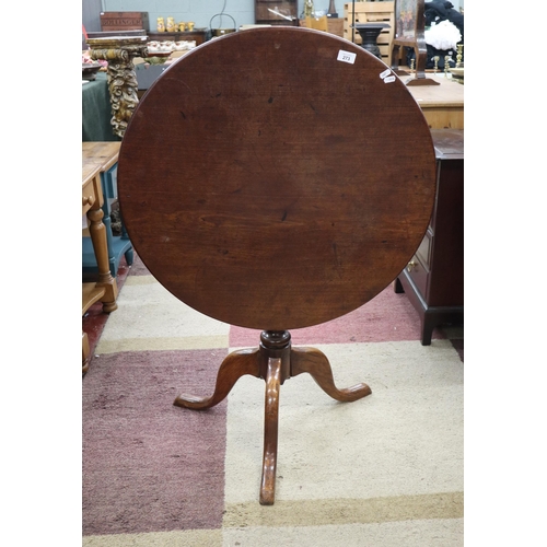 273 - Tilt top tripod table - Approx D: 77cm