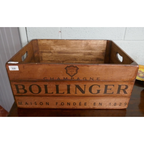 330 - Bollinger advertising crate