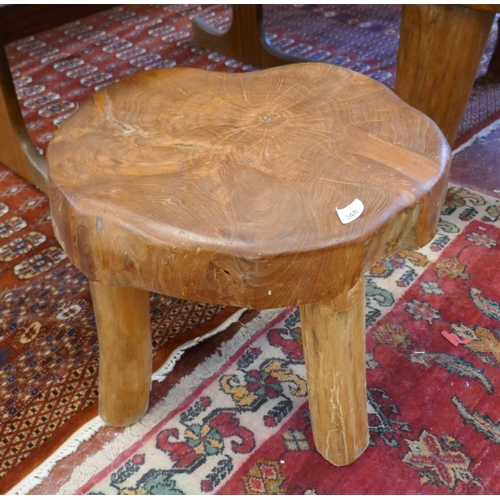 348 - Indonesian natural root side table / stool