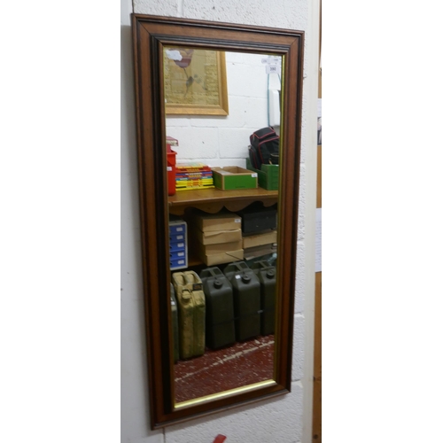 390 - Wooden framed mirror