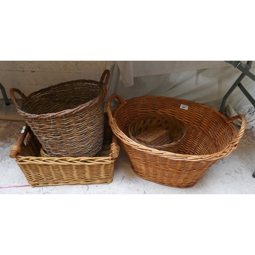 467 - Collection of wicker baskets