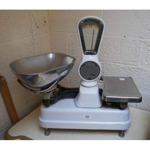 468 - Set of 1950's grocers shop scales by Avery