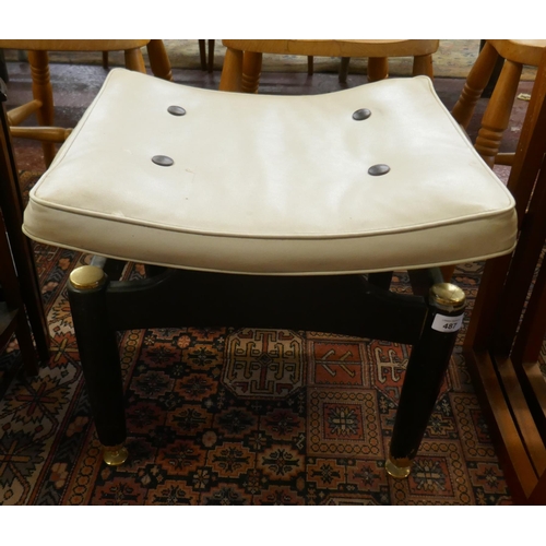 487 - Mid century dressing table stool