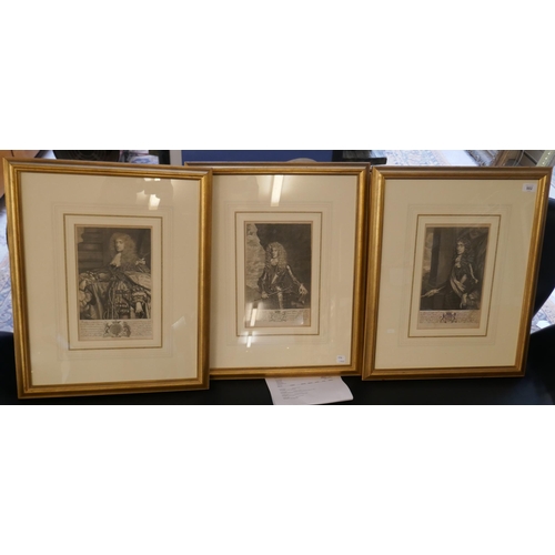 502 - 3 framed engravings