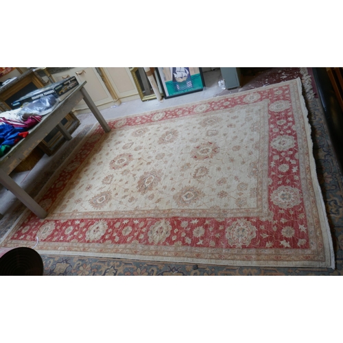 528 - Large signed rug - Approx size: 242cm x 310cm