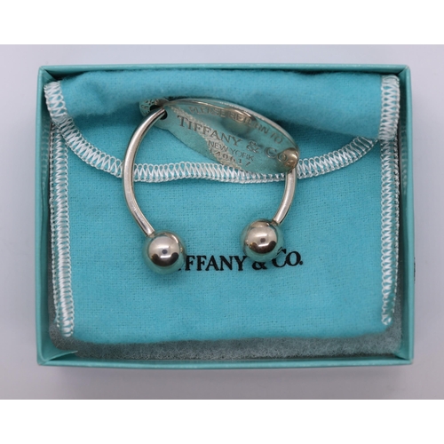 68 - Hallmarked silver Tiffany & Co keyring