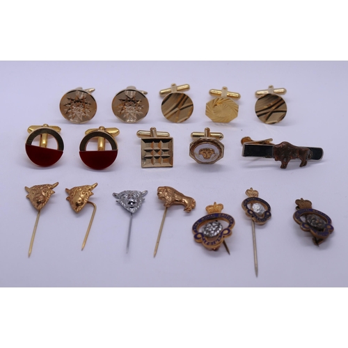 79 - Collection of cufflinks and tiepins
