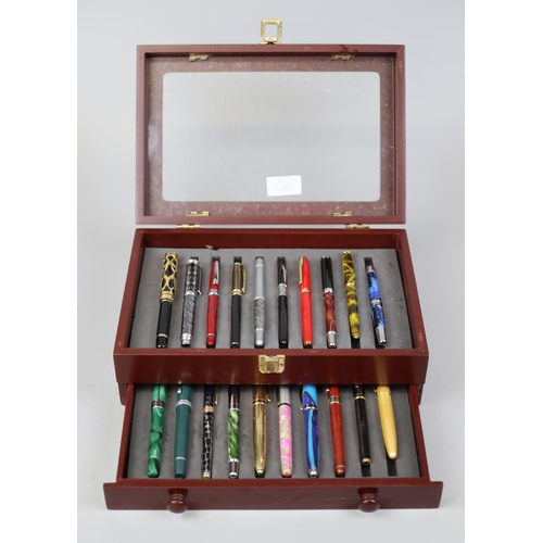 95 - Collection of pens in display box