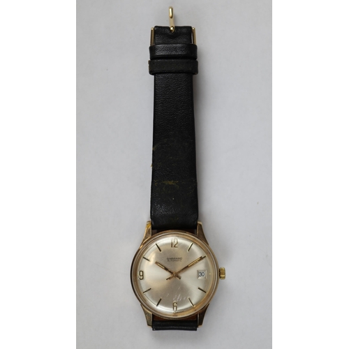 108 - Gents gold Garrard watch in working order