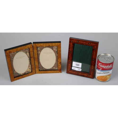 123 - 2 wooden picture frames