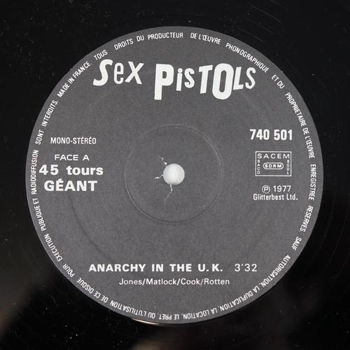 128 - Rare sex pistols 12 inch single anarchy in the UK first French pressing