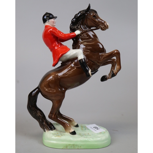 149 - Beswick rearing huntsman - Approx height: 24cm