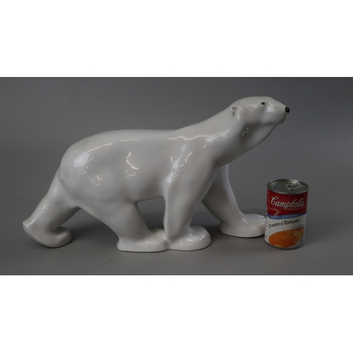 157 - USSR pre 1950 large standing polar bear - Approx height: 25cm