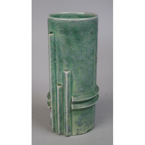 171 - Clarice Cliff pyramus vase for Shorter & Sons (chip to base) - Approx height: 20cm