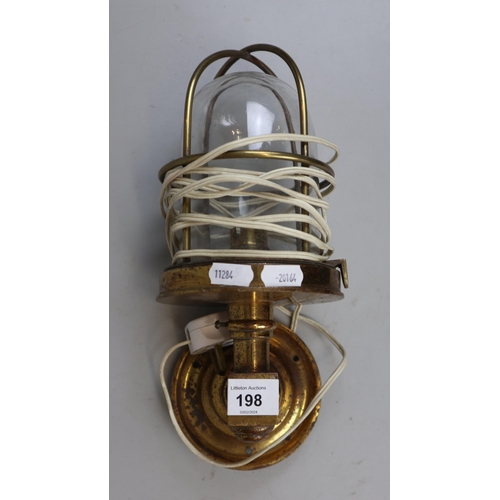 198 - Nautical brass wall lamp