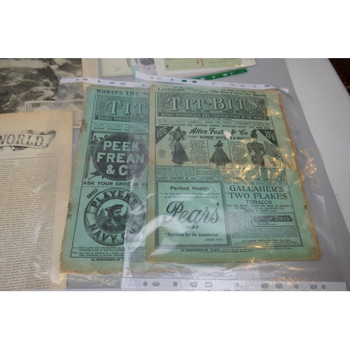 213 - Ephemera to include old newspapers, bank cheques etc