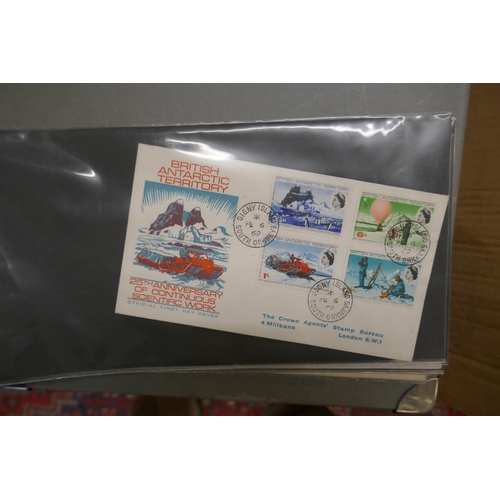 234 - Stamps - Br. Antarctic Territory 1969-91 album of illustrated FDCs