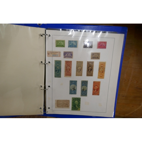 240 - Stamps - USA range of earlies in binder including one cover and revenues