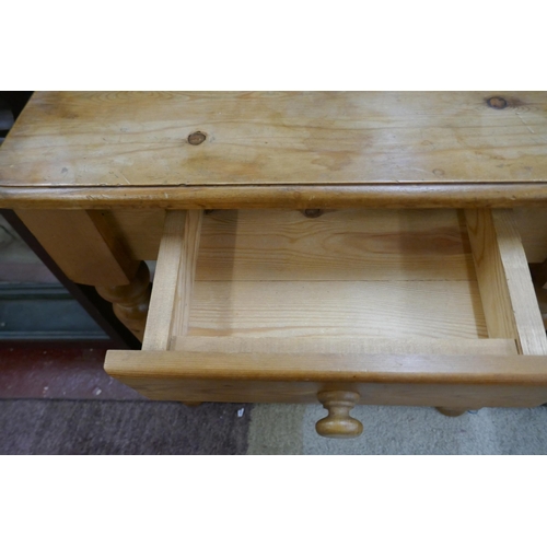 249 - Pine side table with drawer