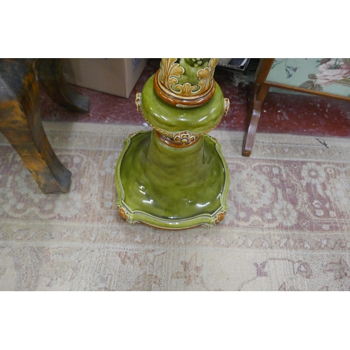 262 - Doulton ceramic torchiere - Approx height: 91cm