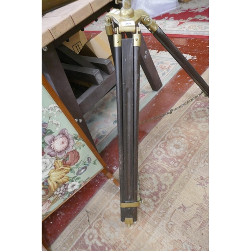 264 - Brass telescope on tripod