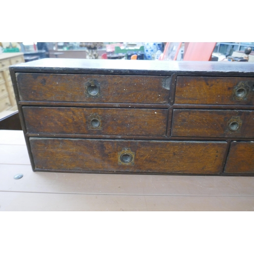 265 - Georgian spice drawers - Approx L: 92cm D: 19cm H: 26cm