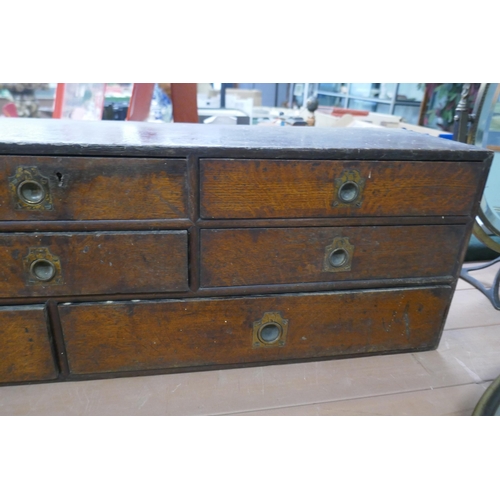 265 - Georgian spice drawers - Approx L: 92cm D: 19cm H: 26cm