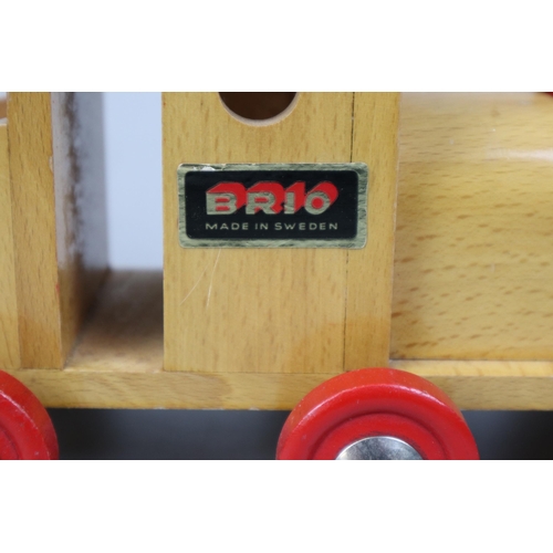 270 - Vintage Brio wooden pull-along train