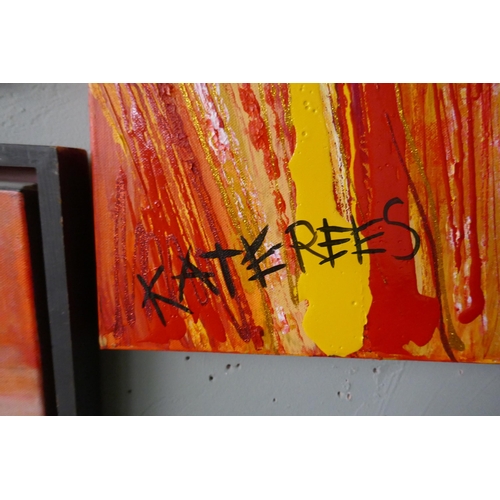 294 - Abstract art on canvas by Kate Rees local Malvern artist