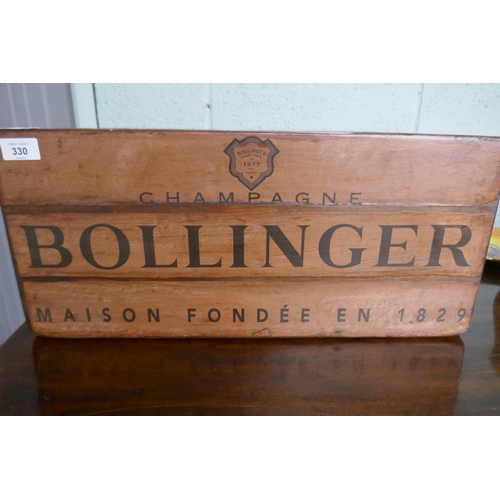 330 - Bollinger advertising crate