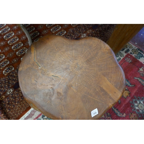 348 - Indonesian natural root side table / stool