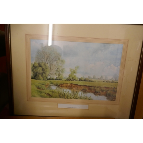 379 - Collection of framed prints and watercolours