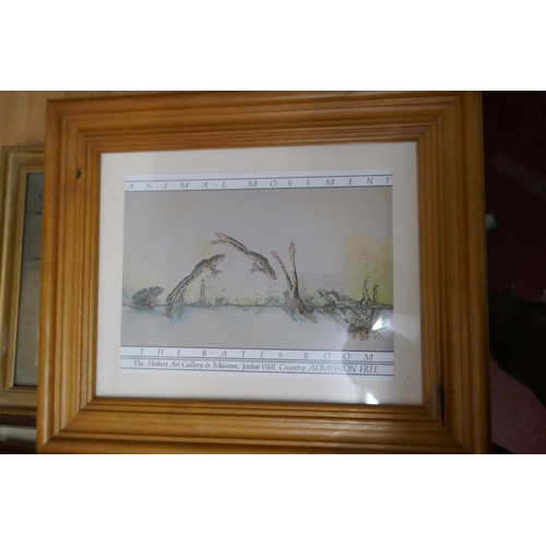 379 - Collection of framed prints and watercolours