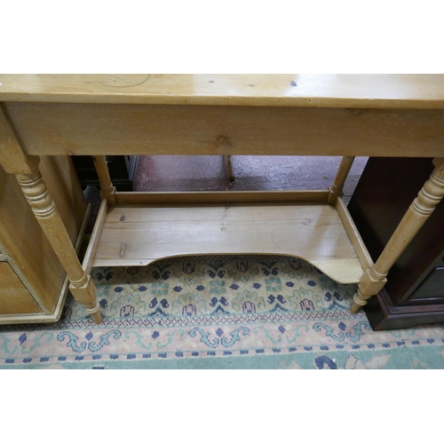 412 - Pine washstand - Approx size W: 91cm D: 49cm H: 91cm