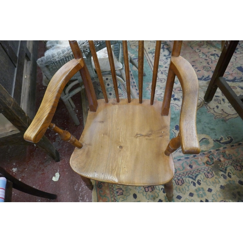 499 - Elm seated armchair