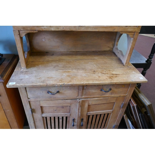 518 - Antique pine dresser - Approx size W: 101cm D: 55cm H: 188cm