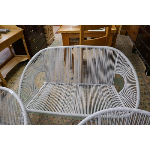 519 - 1960's style satellite sofa & 2 chairs