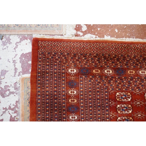 529 - Mori superfine Bokhara red patterned rug - Approx size: 258cm x 328cm