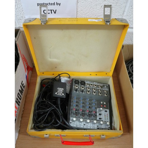 367 - Collection of studio microphones and mixers etc